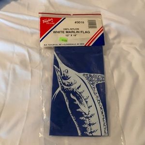 White Marlin Boat Flag